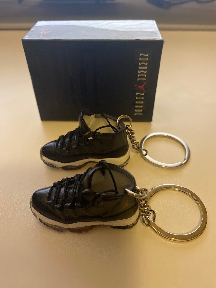 AIR JORDAN 11 RETRO-(72-10)-1/6 SCALE 3D SNEAKERS KEYCHAIN SET WITH BOX