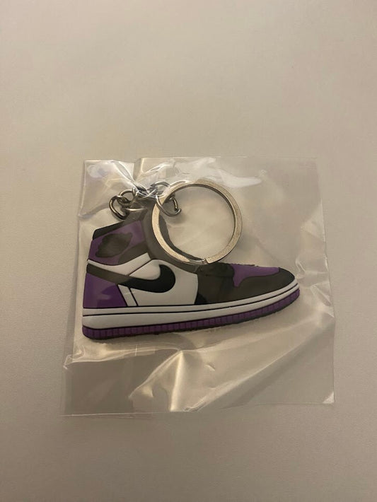 AIR JORDAN 1 RETRO-(COURT PURPLE)-2D SNEAKER KEYCHAIN