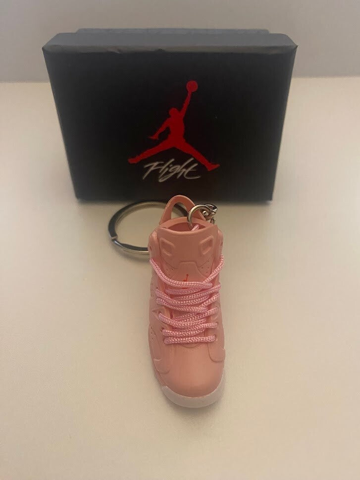 AIR JORDAN 6 RETRO-(ALEALI MAY)-1/6 SCALE 3D SNEAKER KEYCHAIN WITH BOX