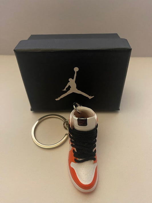 SUPREME x AIR JORDAN HIGH STARS (ORANGE)-3D SNEAKER KEYCHAIN WITH BOX