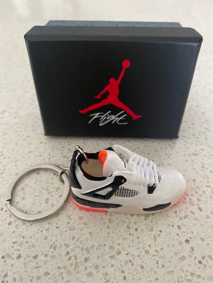 NIKE AIR JORDAN 4 RETRO-(FLIGHT NOSTALGIA)-3D SNEAKER KEYCHAIN WITH BOX