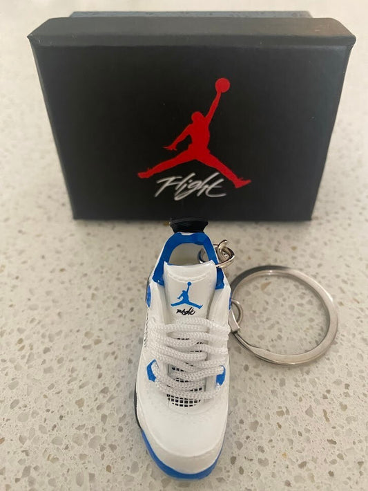NIKE AIR JORDAN 4 RETRO-(MOTORSPORTS)-3D SNEAKER KEYCHAIN WITH BOX