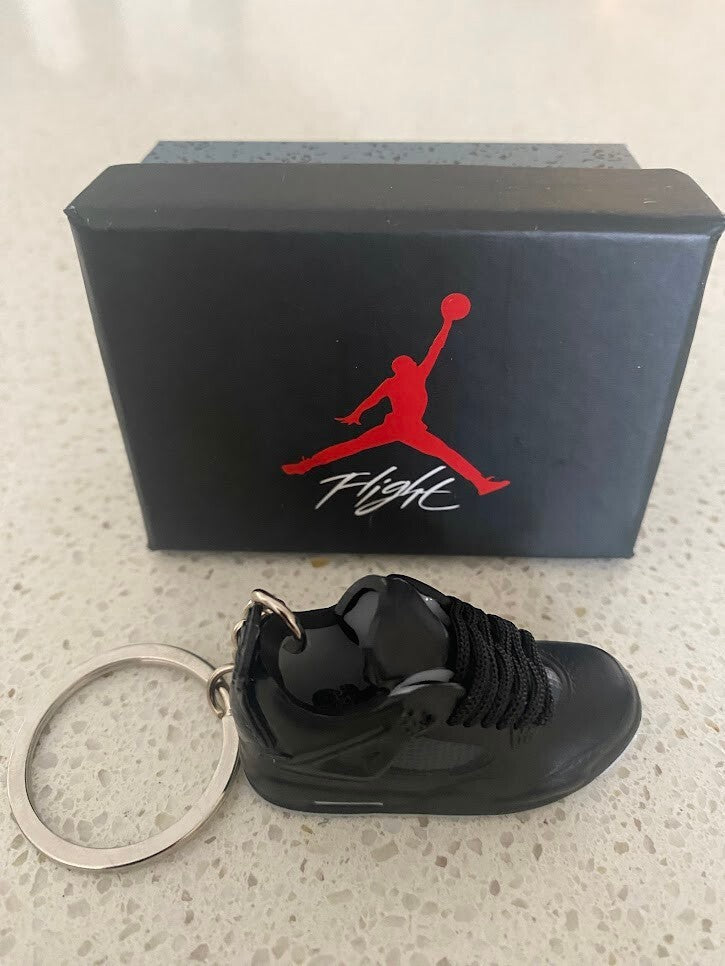 NIKE AIR JORDAN 4 RETRO-(KAWS BLACK)-3D SNEAKER KEYCHAIN WITH BOX