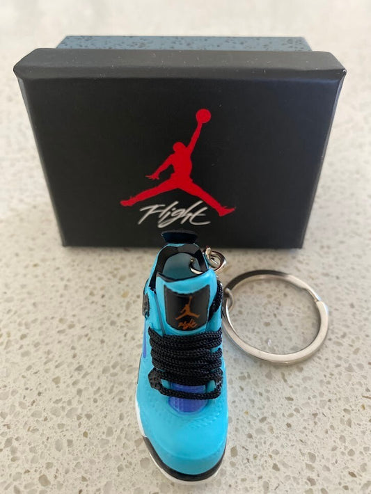 NIKE AIR JORDAN 4 RETRO-(TORREY PINES)-3D SNEAKER KEYCHAIN WITH BOX