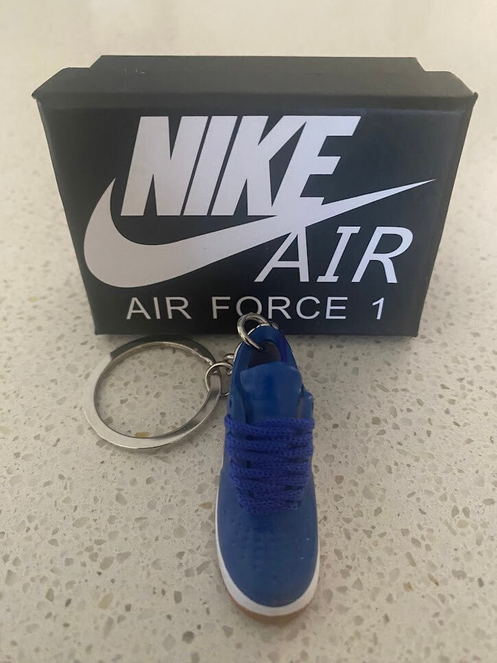NIKE AIR FORCE 1 LOW-(CLOT BLUE SILK)-3D SNEAKER KEYCHAIN WITH BOX