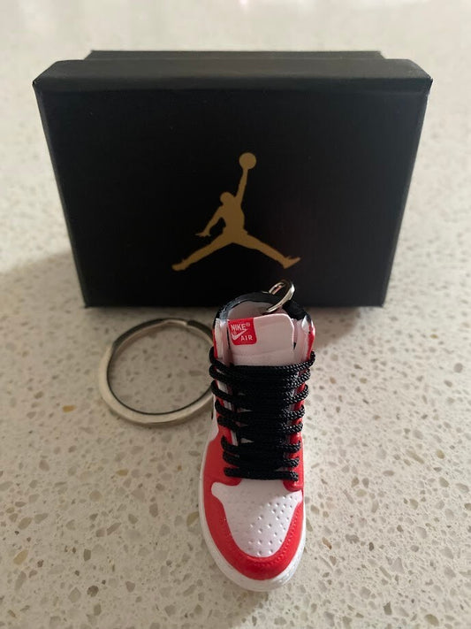 NIKE AIR JORDAN 1 RETRO HIGH (TROPHY ROOM CHICAGO)-3D SNEAKER KEYCHAIN WITH BOX