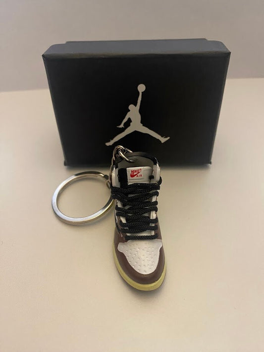 JORDAN 1 RETRO HIGH OG SP-(TRAVIS SCOTT MOCHA)-3D SNEAKER KEYCHAIN WITH BOX