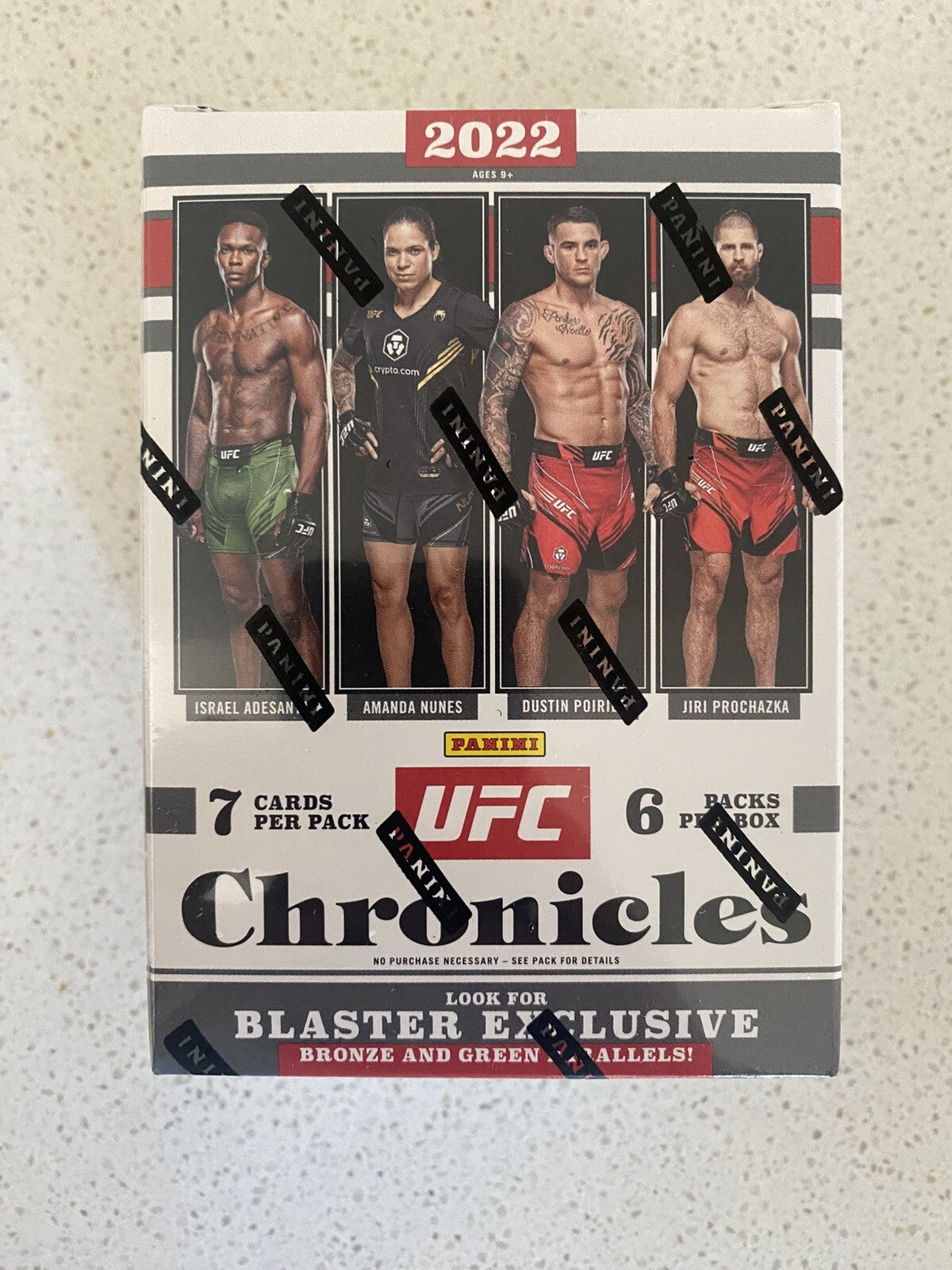 2022 UFC Panini Chronicles 6-Pack Blaster Box (Factory Sealed) 42 Cards per Box