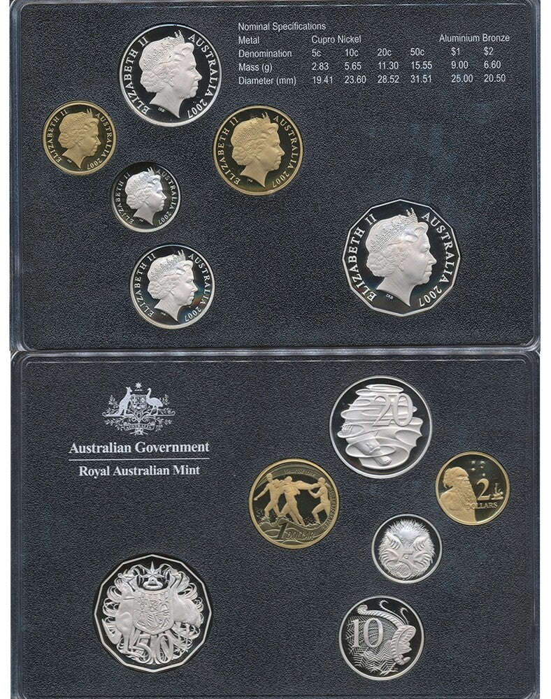 Australia 2007 Proof 6 Coin Set - Original Packaging and Certificate