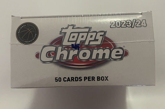 2023/24 Topps Chrome Basketball Monster Box (Factory Sealed)-50 Cards Per Box