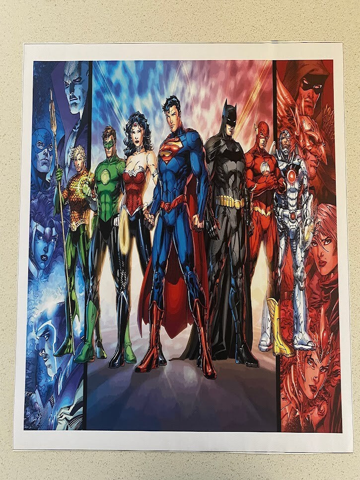JUSTICE LEAGUE-DC COMICS-40CM(W)x60CM(L) CANVAS PRINT POSTER-(ROLLED)