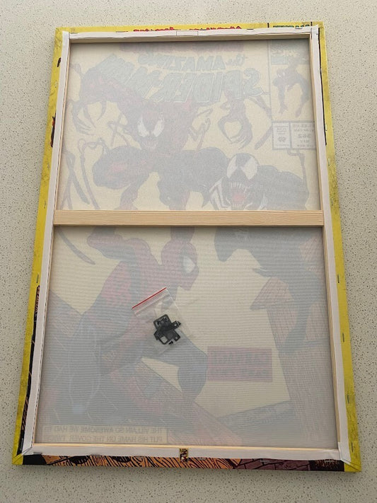 SPIDERMAN VENOM & CARNAGE-MARVEL-STRETCHED CANVAS PRINT-READY TO HANG-40CMx60CM