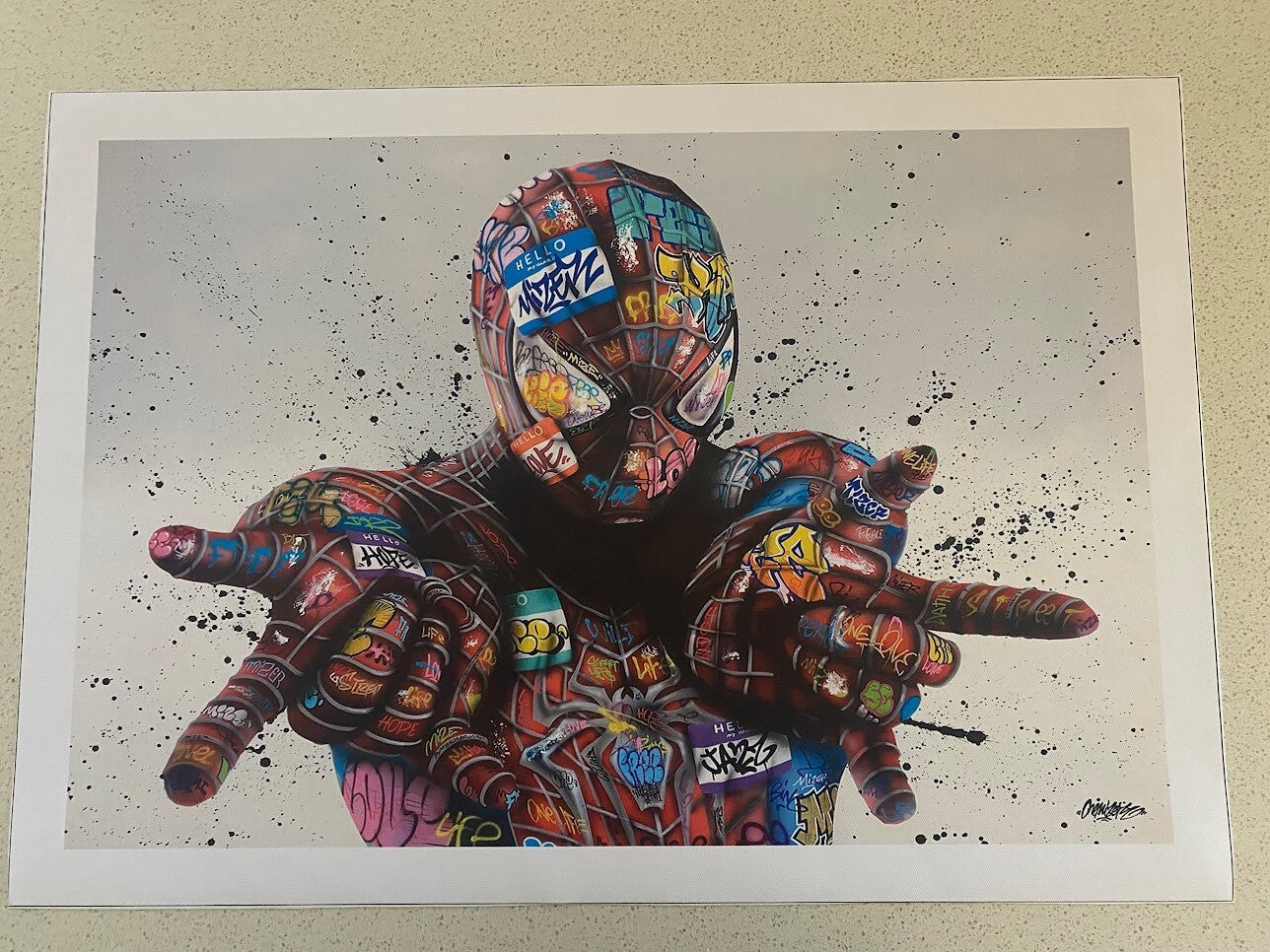 SPIDER-MAN-MARVEL-40CM(W)x60CM(L) CANVAS PRINT POSTER-(ROLLED)