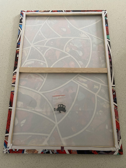 SPIDER MAN-FRAMED STRETCHED CANVAS PRINT- ART-READY TO HANG-40CMx60CM