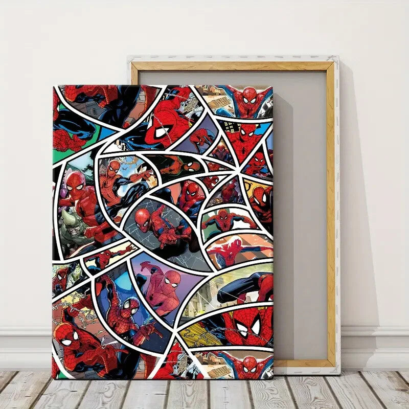 SPIDER MAN-FRAMED STRETCHED CANVAS PRINT- ART-READY TO HANG-40CMx60CM