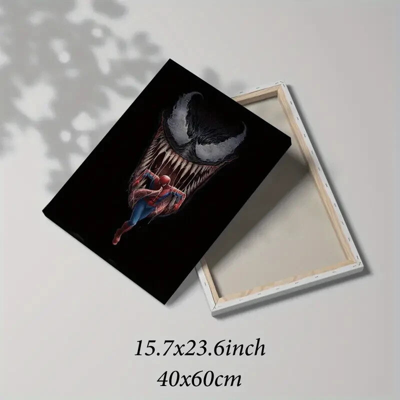 VENOM & SPIDERMAN-MARVEL STRETCHED CANVAS PRINT-ART-READY TO HANG-40CMx60CM