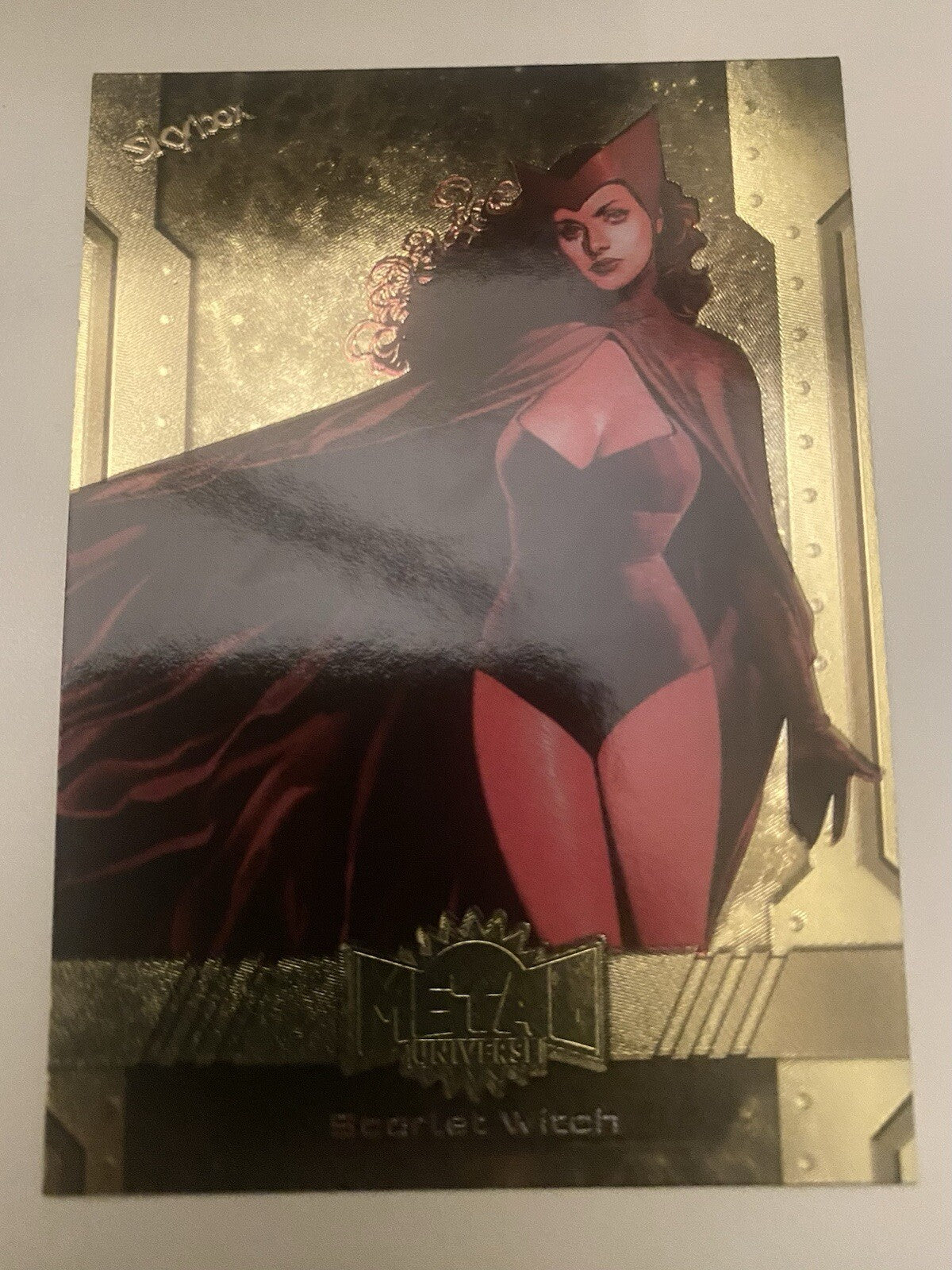 2023 SKYBOX MARVEL METAL AVENGERS-SCARLET WITCH-NO.121 (GOLD FX)
