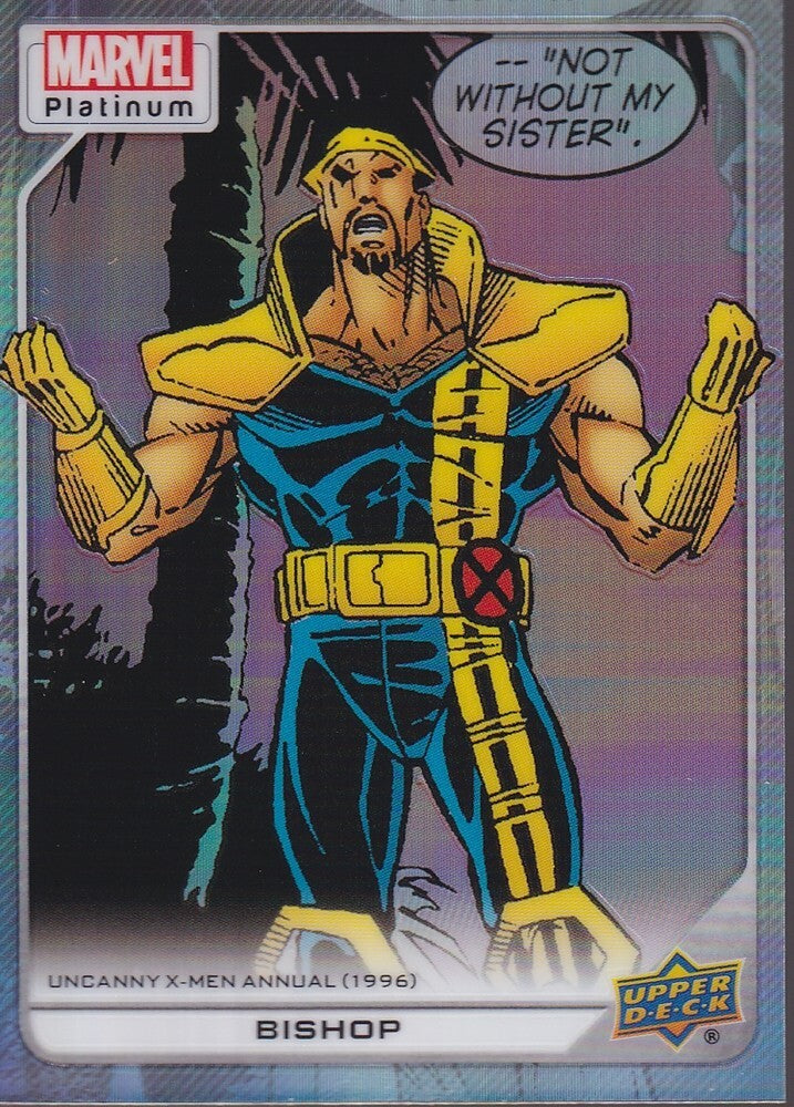 2023 UPPER DECK MARVEL PLATINUM-BISHOP-NO.185 (RAINBOW BASE)
