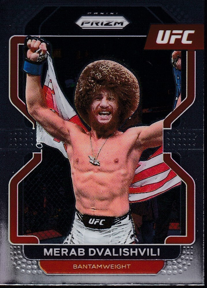 No.198-MERAB DVALISHVILI-2022 PANINI UFC PRIZM TRADING CARD