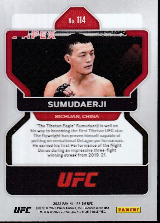 No.114-SUMUDAERJI (RC)-2022 PANINI UFC PRIZM TRADING CARD
