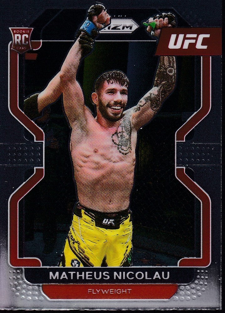 No.168-MATHEUS NICOLAU (RC)-2022 PANINI UFC PRIZM TRADING CARD