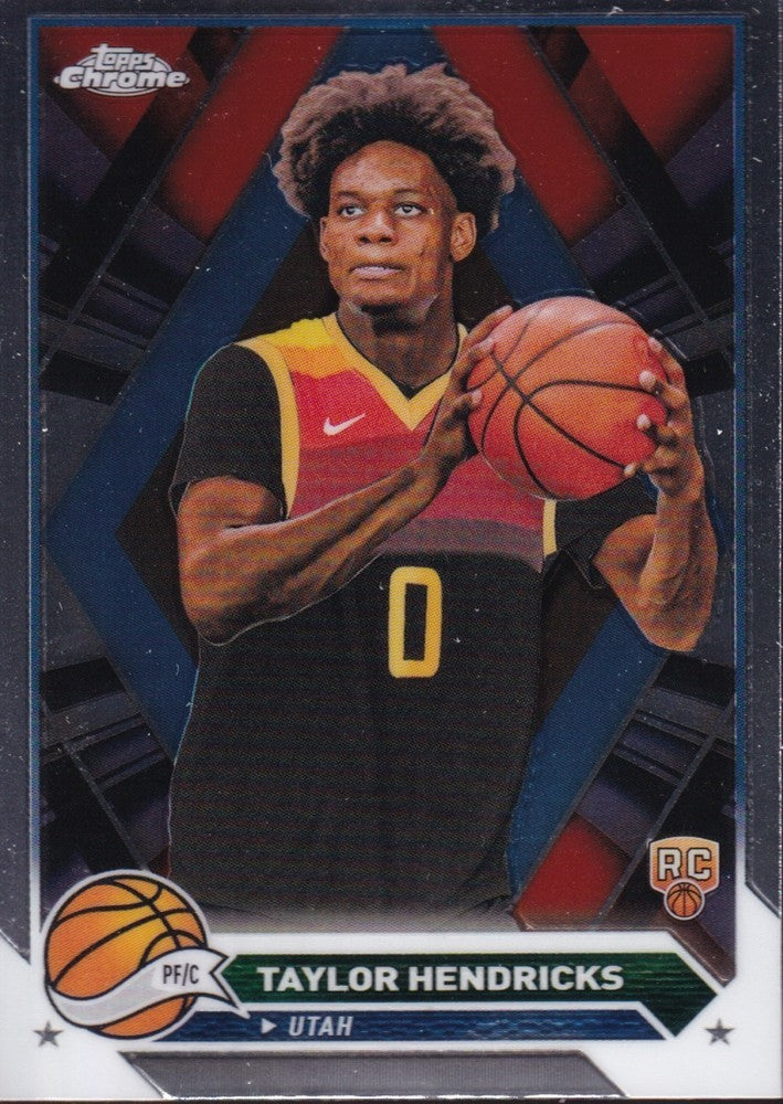 2023-24 Topps Chrome Basketball (NBA) #147 Taylor Hendricks Base (RC) Card