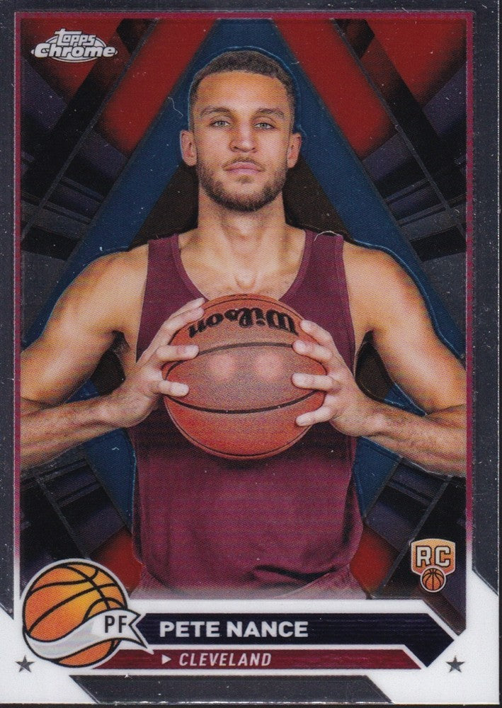 2023-24 Topps Chrome Basketball (NBA) #144 Pete Nance Base (RC) Rookie Card