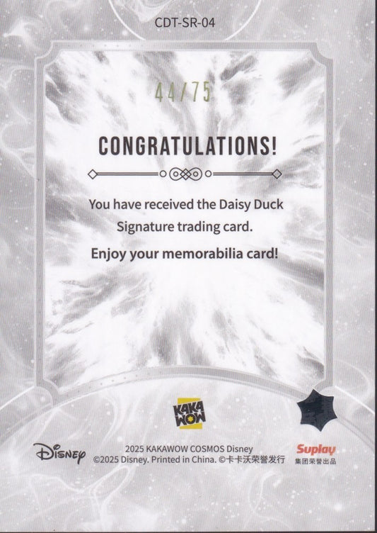 2025 Kakawow Cosmos Disney Signatures COSMOS Red #CDT-SR-04 Daisy Duck 44/75