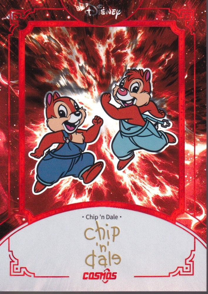 2025 Kakawow Cosmos Disney Signatures COSMOS Red #CDT-SR-07 Chip 'n Dale 27/75