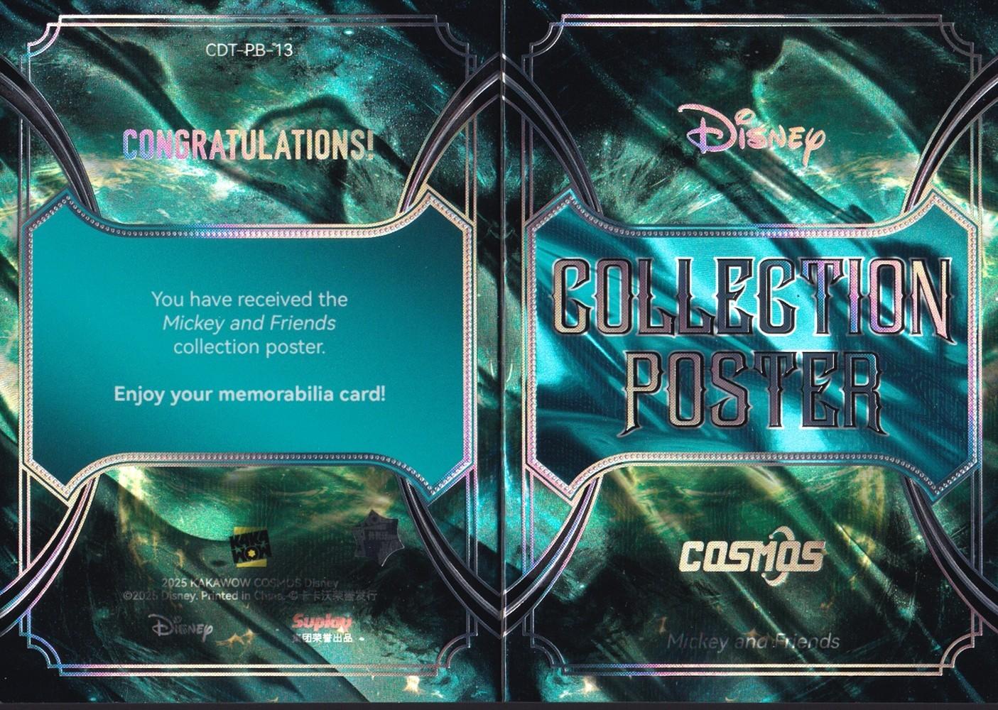 2025 Kakawow Cosmos Mickey and Friends Collection Poster Booklet Card-CDT-PB-13
