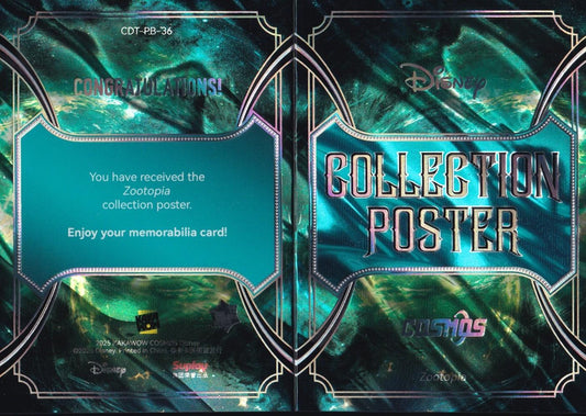 2025 Kakawow Cosmos Zootopia Collection Poster Booklet Card-CDT-PB-36