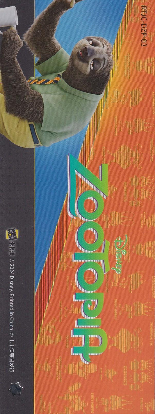 2024 Kakawow Zootopia Jumbo Refractor Ticket-Flash-#RTJC-DZP-03 (01763/3000)