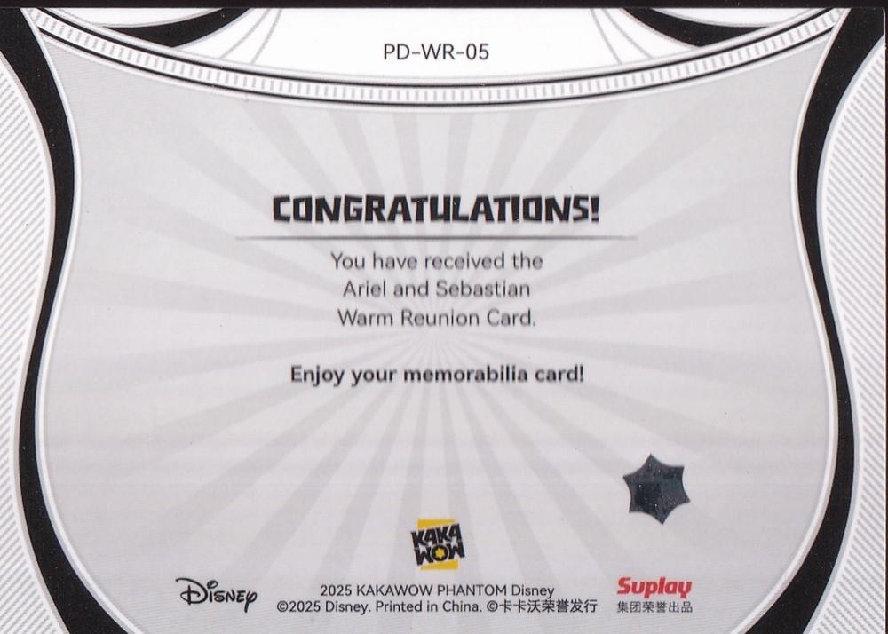 2025 Kakawow Phantom Disney Warm Reunion #PD-WR-05 Ariel & Sebastian