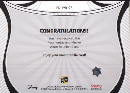 2025 Kakawow Phantom Disney Warm Reunion #PD-WR-07 Pocahontas & Meeko