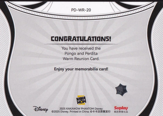 2025 Kakawow Phantom Disney Warm Reunion #PD-WR-20 Perdita & Pongo