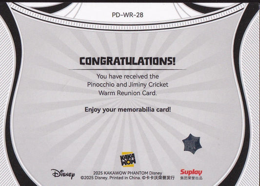 2025 Kakawow Phantom Disney Warm Reunion #PD-WR-28 Pinocchio & Jiminy Cricket