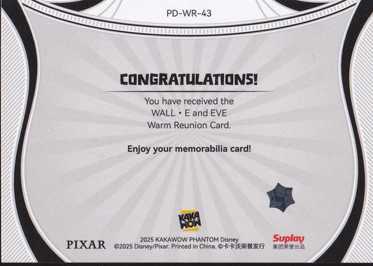 2025 Kakawow Phantom Disney Warm Reunion #PD-WR-43 WALL-E & EVE