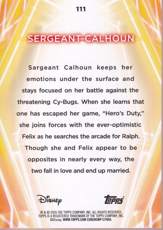 2026 Topps Disney Neon Diamante #111 Sergeant Calhoun