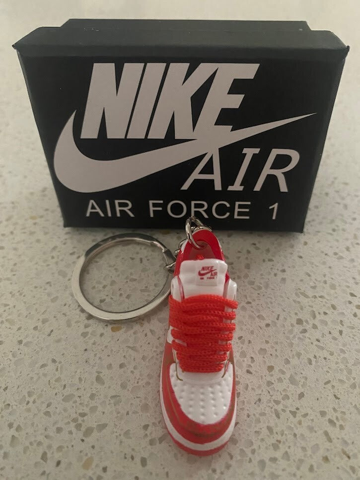 NIKE AIR FORCE 1-3D SNEAKER KEYCHAIN WITH BOX