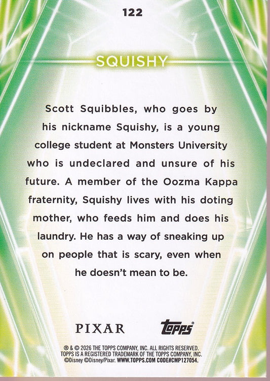 2026 Topps Disney Neon Rainbow Foil #122 Squishy