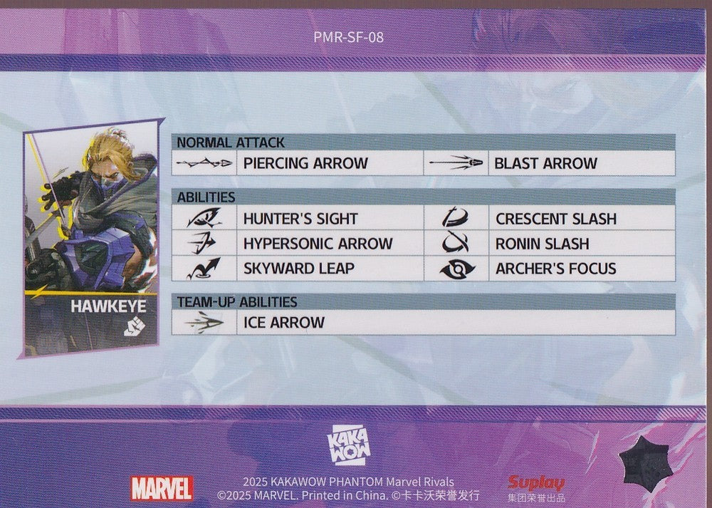 2025 Kakawow Phantom Marvel Rivals Identity #PMR-SF-08 Hawkeye