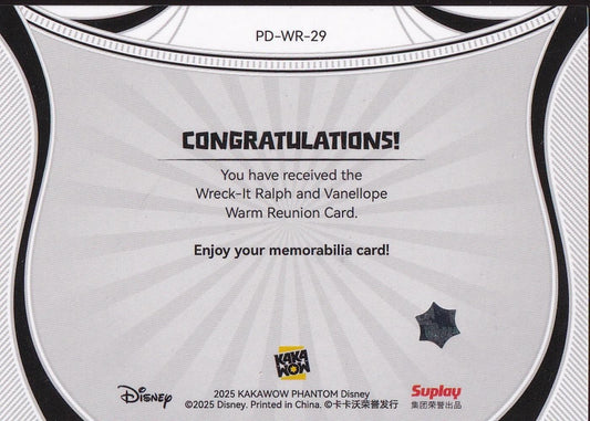 2025 Kakawow Phantom Disney Warm Reunion #PD-WR-29 Wreck-It Ralph & Vanellope