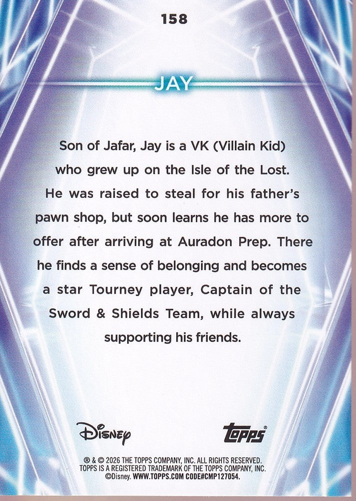 2026 Topps Disney Neon Rainbow Foil #158 Jay