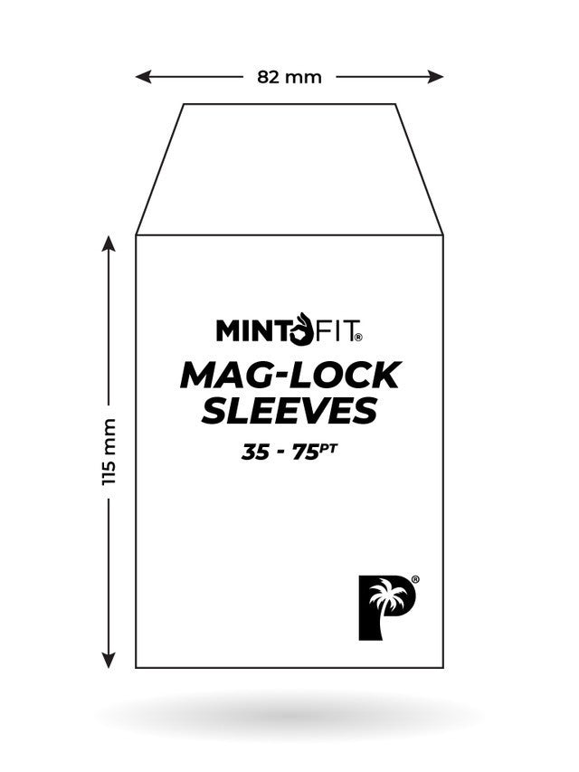 Palms Off Gaming MintFit Mag-Lock Card Case Sleeves (35pt-75pt) - 100pc