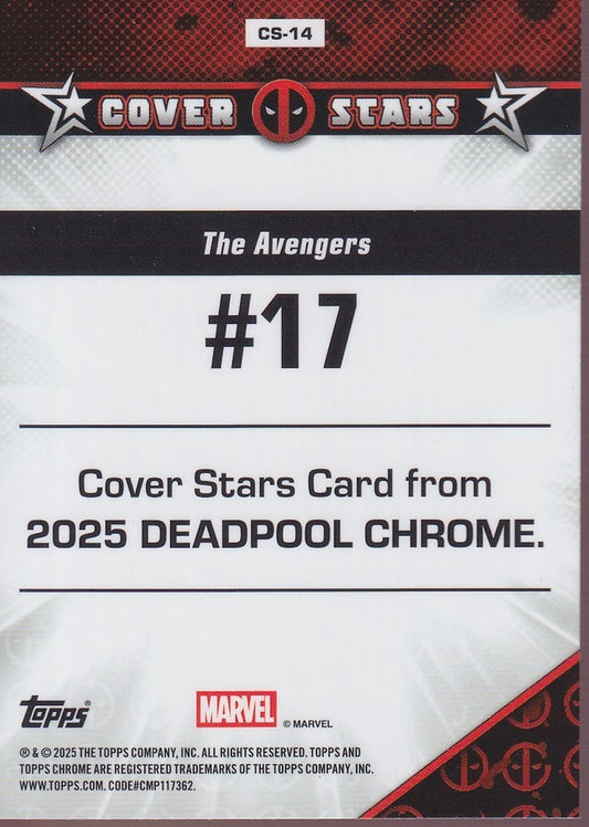 2025 Topps Chrome Deadpool Cover Stars #CS-14 The Avengers #17