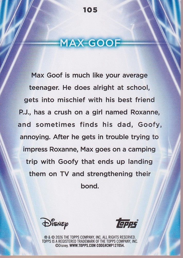 2026 Topps Disney Neon Rainbow Foil #105 Max Goof