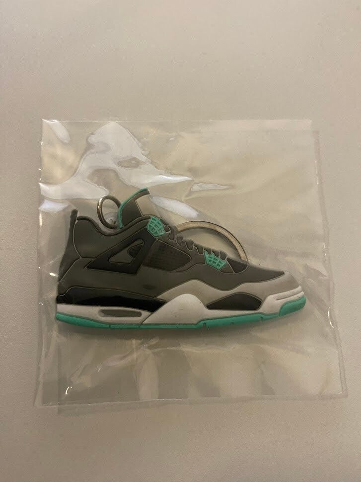 AIR JORDAN 4 RETRO-(GREEN GLOW)-2D SNEAKER KEYCHAIN