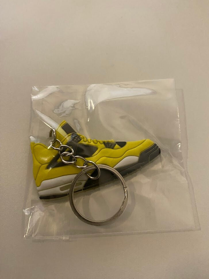 AIR JORDAN 4 RETRO-(LIGHTNING)-2D SNEAKER KEYCHAIN