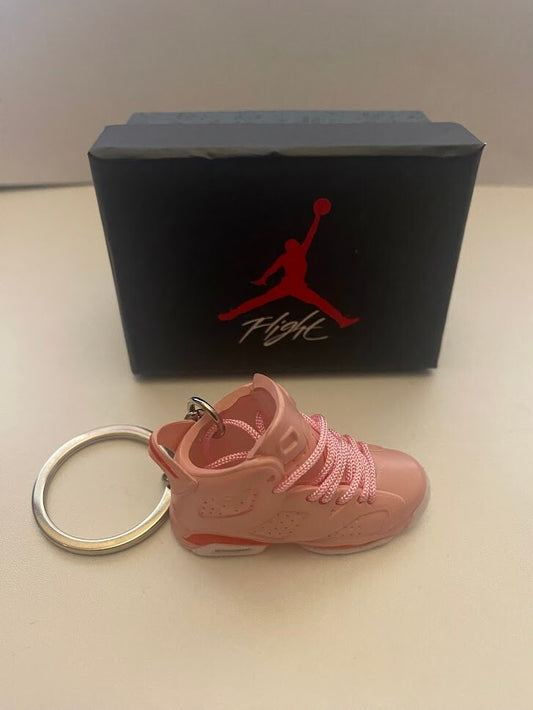 AIR JORDAN 6 RETRO-(ALEALI MAY)-1/6 SCALE 3D SNEAKER KEYCHAIN WITH BOX