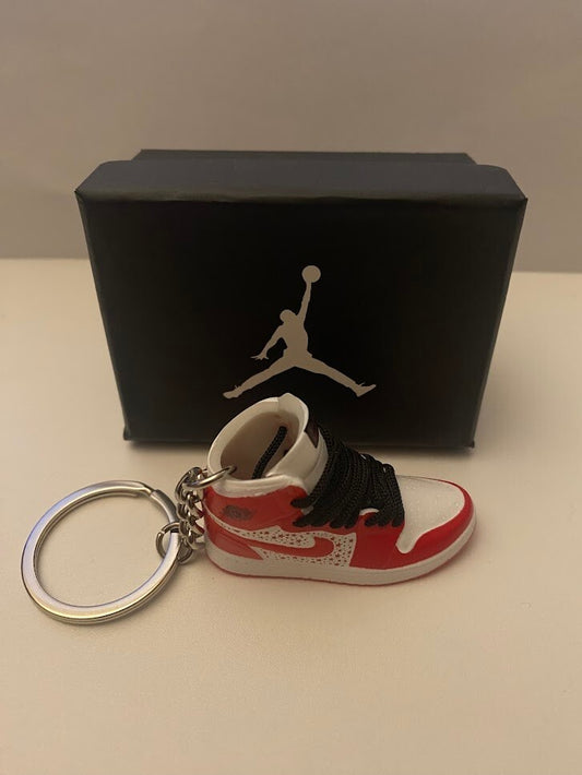SUPREME x AIR JORDAN HIGH STARS (VARSITY RED)-3D SNEAKER KEYCHAIN WITH BOX